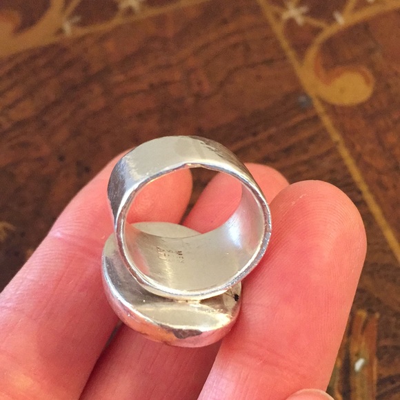 Mexico sterling ring 17gr, size 6 - Picture 5 of 10